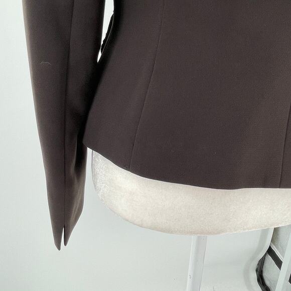 Tahari ASL Brown Beaded Floral Trim Evening Career Dressy Jacket Blazer 8 - Picture 8 of 14